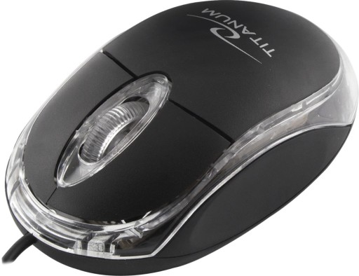 Titanová 3D myš RAPTOR TM102K optická čierna USB
