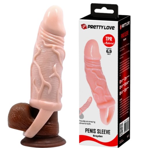 KRYT NA PENIS s krúžkom PREDĹŽUJE a ZHRÚŠŤUJE penis o 10 cm