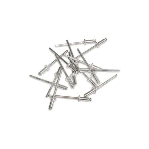 Hliníkové nity 4,8x8 mm strieborné 50 kusov 0377