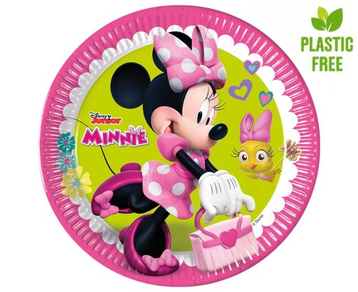 Minnie Mouse papierové taniere 23 cm 8 ks.
