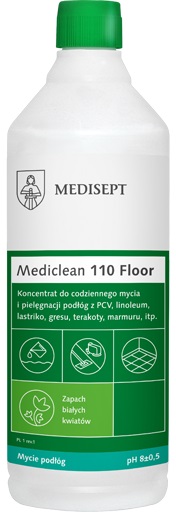 Medisept koncentrát na čistenie podláh s bielymi kvetmi 1 l MC 110