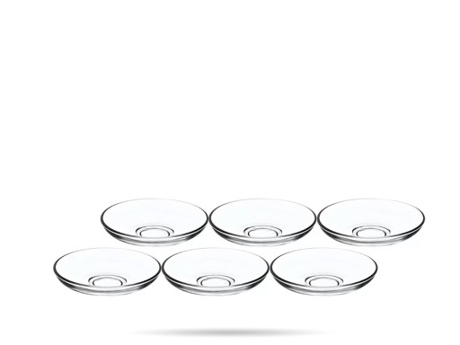 6 x Uskudar sklenená podšálka 10,2 cm PASABAHCE