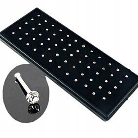 Prsteň do nosa, jednoduchý strieborný, 2mm zirkón