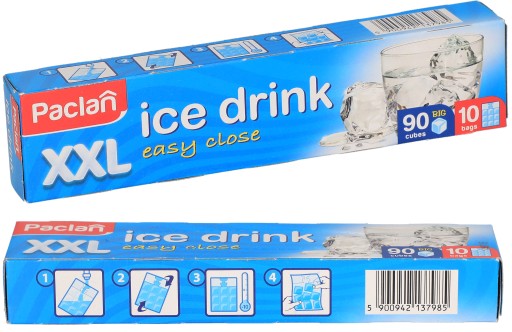 Paclan vrecúška na ľad 90 ks, VEĽKÉ KOCKY