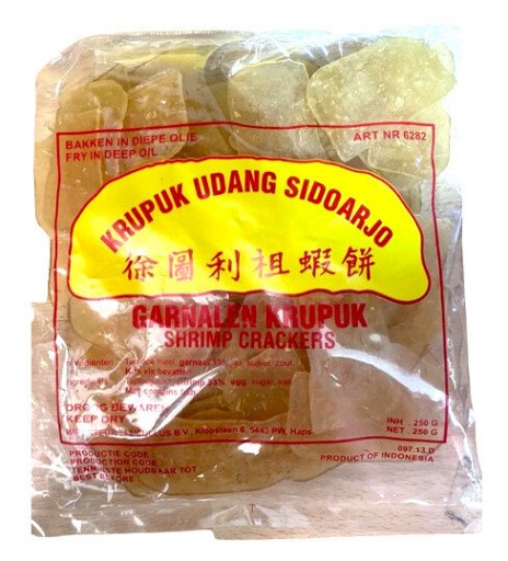 Krevetové lupienky na vyprážanie 6x4 Krupuk Udang Sidoarjo 250g Finna