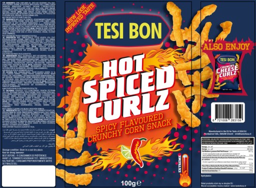 Tesi bon HOT SPICED CRULZ 100g Pikantné chrumkavé lupienky