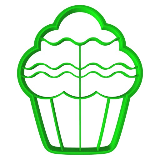 Vykrajovač na perníčky TUČNÝ ŠTVRTOK Cupcake muffin 8cm