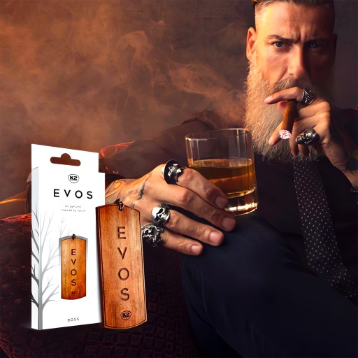 K2 EVOS BOSS DREVENÝ VOŇANÝ PRÍvesok DO AUTA
