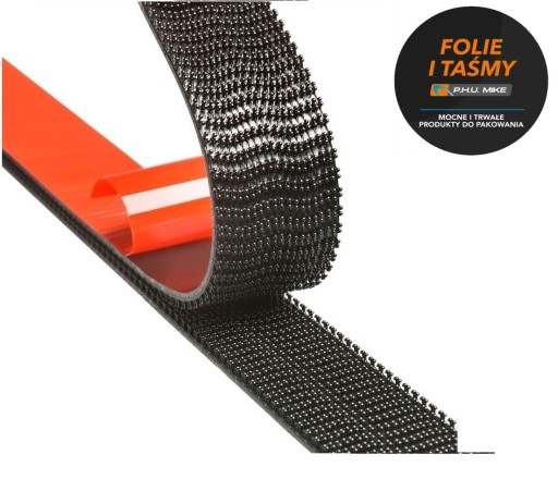 PRIEMYSELNÝ VELCRO 3M PÁSKA S LEPICÍM HRUBOVÝM ODNÍMATEĽNÝM SPOJENÍM 12,5MM/0,1M