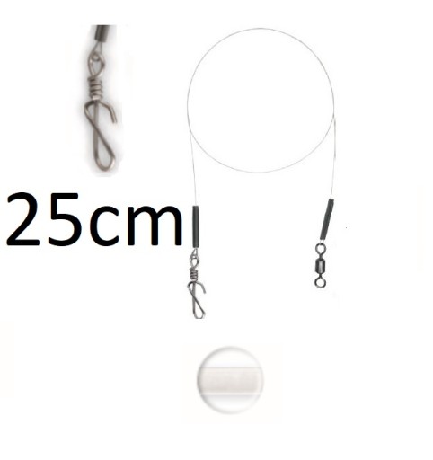 DRAGON Fluorocarbonový náväzec 5kg LIGHT 25cm RÝCHLO