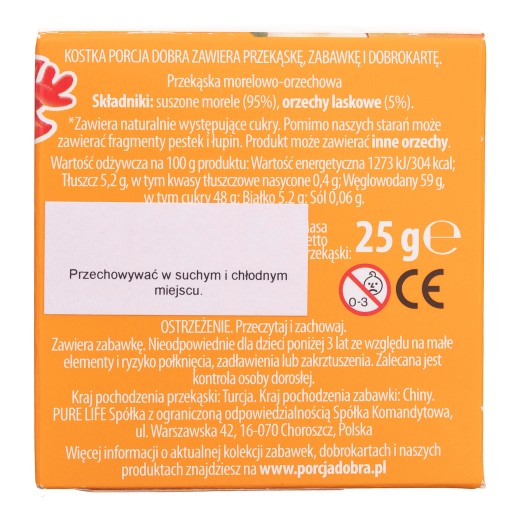 KOCKÉ MARHUĽOVÉ A ORIEŠKOVÉ KOCKÉ OBJÍMAČKY 25G