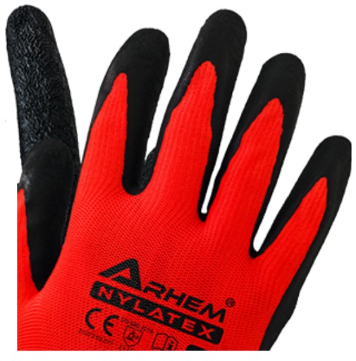 Rukavice PRACOVNÉ RUKAVICE r10 LATEX bal. 10 PÁROV