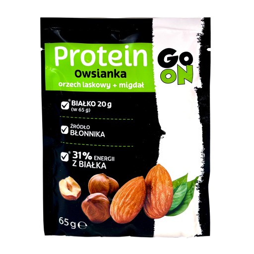 SANTE GO ON PROTEÍNOVÁ OVSNÁ VLOČKA 65G LÍSKOVÝ ORIEŠOK + MANDLE NA RAŇAJKY