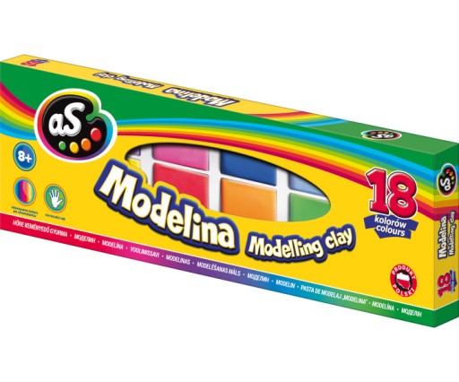 Astra školská modelovacia hmota AS 18 farieb