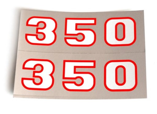 Bočné nálepky CZ 350 472 12V chróm - pár