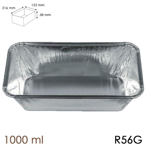 HLINÍKOVÉ FORMY NA PEČENIE 1000ML R56 1KS 9,2 X 22CM