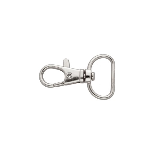 KARABÍNA RYBA 20 mm STRIEBORNÁ (10 ks) 3 FARBY
