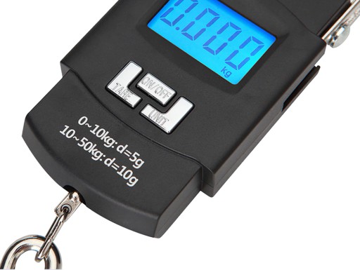HÁČKOVÁ RYBÁRSKA CESTOVNÁ VÁHA NA BATOŽINU LCD 50 kg