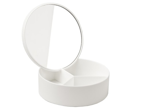 Zrkadlo s organizérom 14 cm, mix farieb
