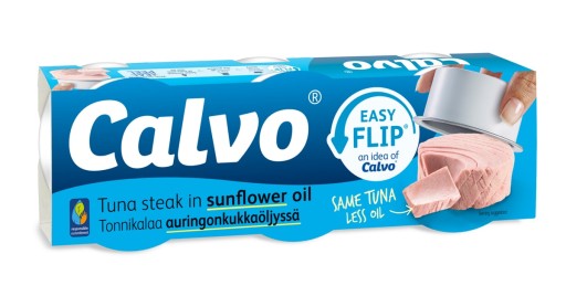 CALVO Tuniak v slnečnicovom oleji 3x65g