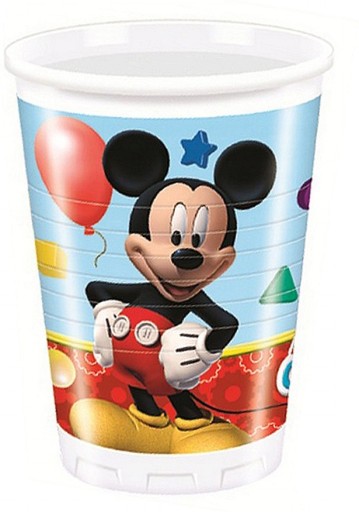 Mickey Mouse poháre Mickey Mouse plastové 8 ks.