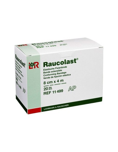 RAUCOLAST elastická podporná bandáž 8 cm x 4 m - 3 ks.