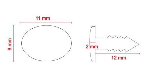 SVORKA NA NOS NOS 11 mm PRE MASKOT HRAČIEK N44