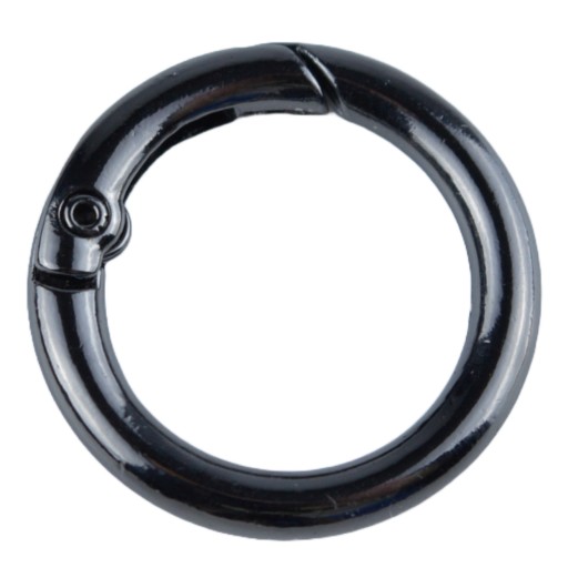 OTVÁRACÍ KRUH SHAKEL KARABÍNA KRUHÁ 20MM - ČIERNA