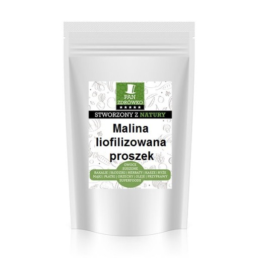 Mrazom sušený malinový prášok 10 g