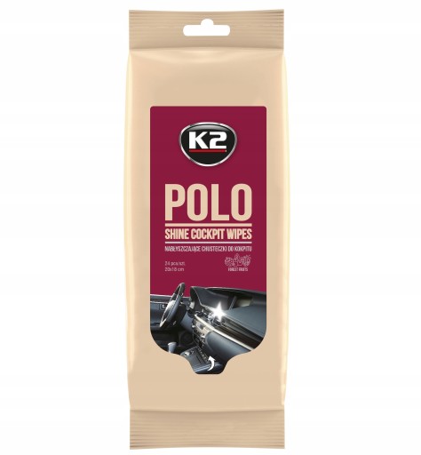K2 POLO SHINE vlhčené Utierky na kokpit