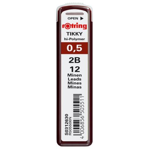 Tuhy na ceruzky Rotring Tikky 0,5 mm 2B