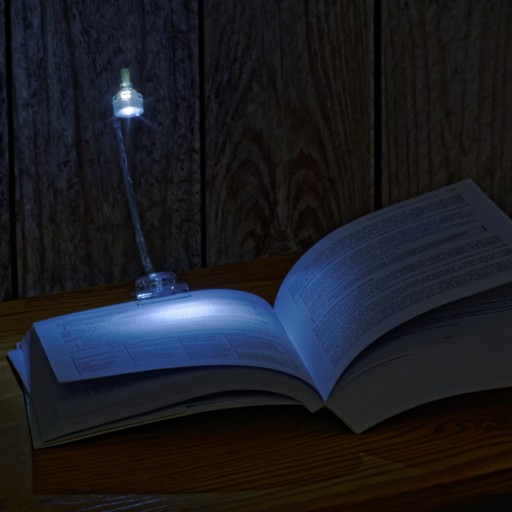 FLEXIBILNÁ LED LAMPA S KLIPOM NA ČÍTANIE KNIHY