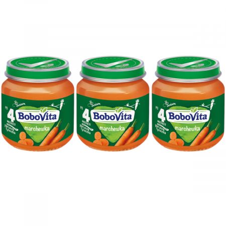 Bobovita Mrkva po 4 mesiacoch Sada 3 x 125 g