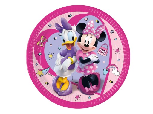 Minnie Mouse narodeninové taniere 23 cm 8 ks