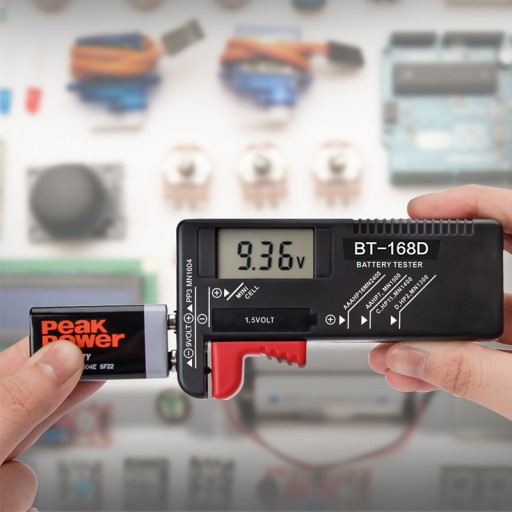 DIGITÁLNY TESTER A METER BATÉRIÍ AA AAA