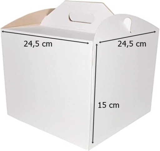 Communion Cake Box Balenie na tortu Krabička na tortu veľká 24x24x15