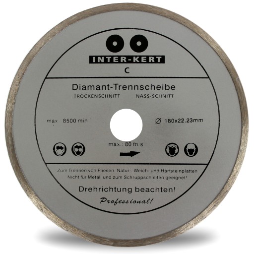 DIAMANTOVÝ DISK 180 25,4 KERAMICKÁ GRESKA GRES F