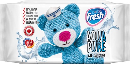 BABY FRESH Aqua Pure vlhčené obrúsky 60 ks.