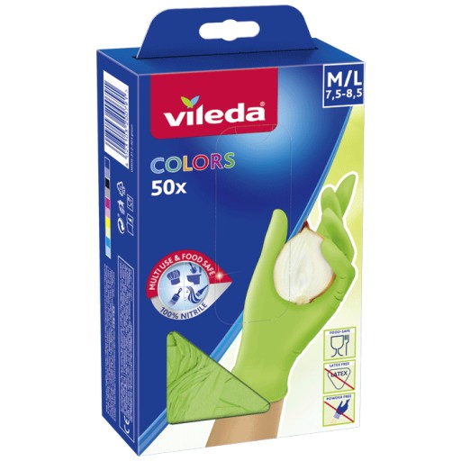 Vileda 50 kusov rukavíc nitrilové rukavice