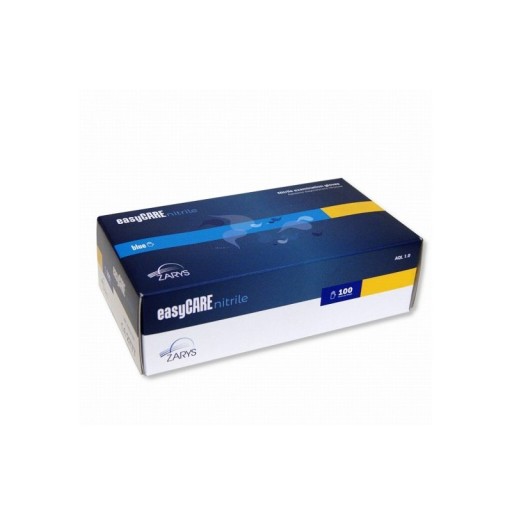Modré L nitrilové rukavice easyCARE