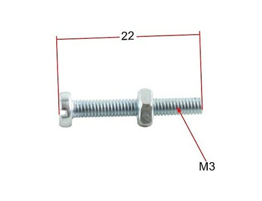 Skrutkovacia MATICA pre montáž skleneného rámu tienidla LAMP, predná, pre ROMET KOMAR