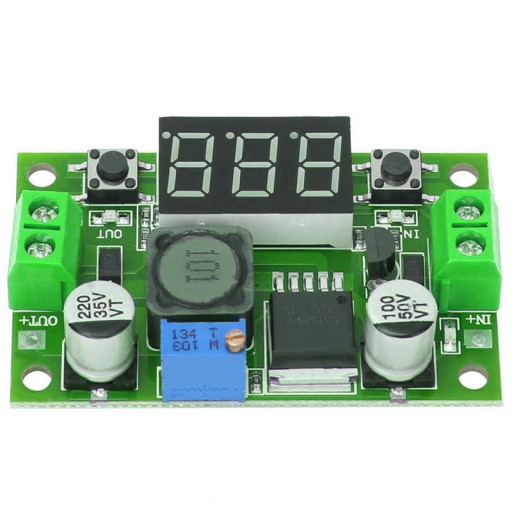 MENIČ REGULÁTORA NAPÄTIA LM2596 VOLTMETER