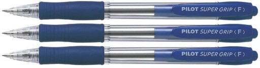PILOT SUPER GRIP BLUE AUTOMATICKÉ GULIČKOVÉ PENO x3 ks