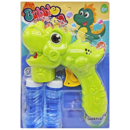 PRÍSTROJE BUBBLE PISTOLE MYDLOVÉ BUBLINY DINOSAUR