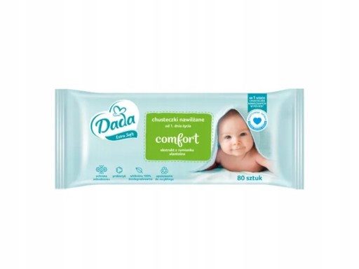 Dada soft comfort vlhčené obrúsky 80 ks.