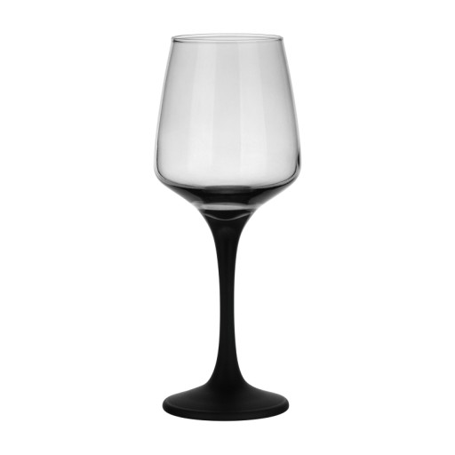 ČIERNE SKLO NA ČERVENÉ A BIELE VÍNO 300 ml