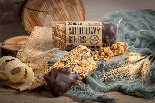 HONEY KŁOS tyčinkový med s tmavou čokoládou 80 g