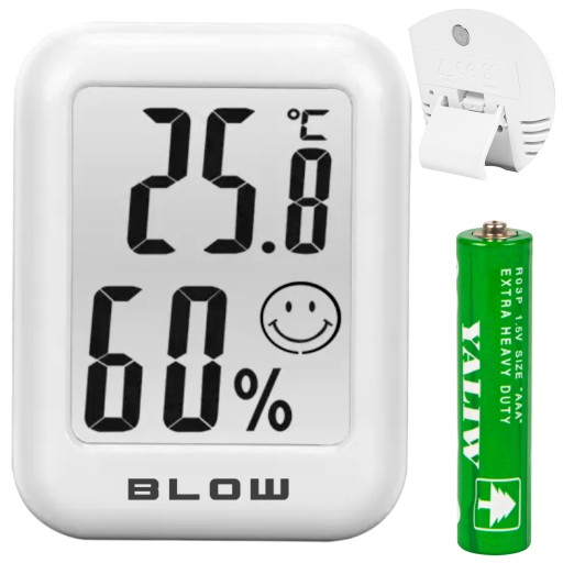 LCD TEPLOMER MINI METEOSTANICA POČASIE HYGROMETER SADA MAGNETOV NA BATÉRIU