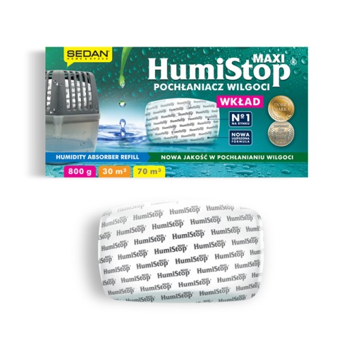HUMISTOP absorbér vlhkosti - MAXI 800G VLOŽKA