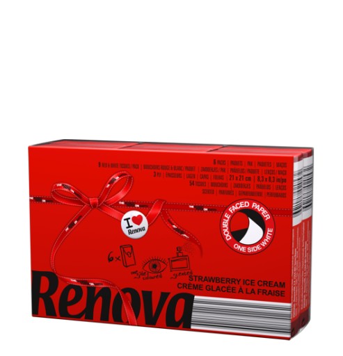 Renova vreckovky, červené, 6x9 ks